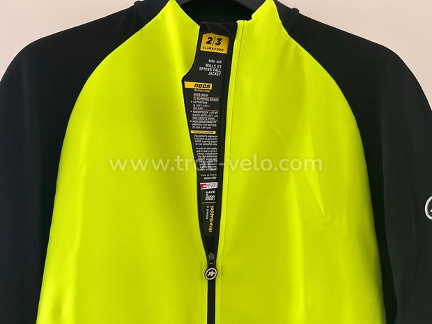 Veste Mille GT Spring/fall Noir fluo yellow Assos - 3