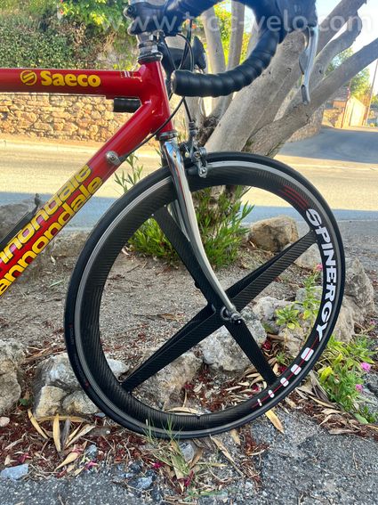 Cannondale CAAD3 Saeco (Taille S) - Roues Spinergy Rev-X alu/carbone - 3