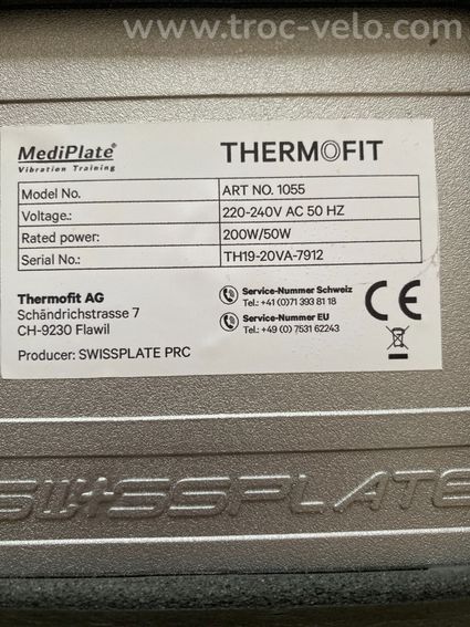 Plaque vibrante thermofit pro avec instructions du programme d'entraînement - 4