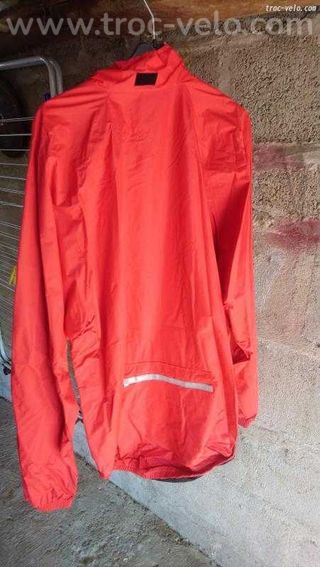 Veste de pluie rouge bicycle line - 2