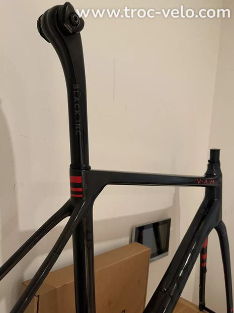 Cadre à disque en carbone Factor O2 VAM taille 54 cm et tige de selle noire inc - 2