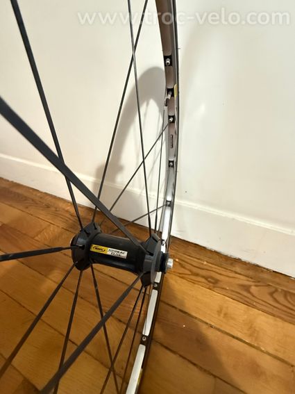 Roue avant Mavic Ksyrium Pro aluminium + pneu Michelin Lithion + chambre à air - 3