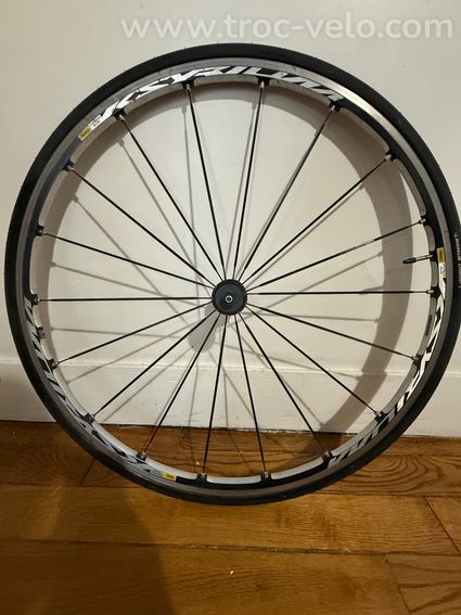 Roue avant Mavic Ksyrium Pro aluminium + pneu Michelin Lithion + chambre à air - 4