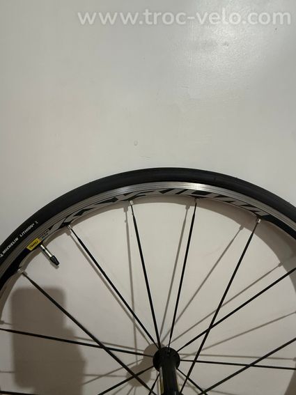 Roue avant Mavic Ksyrium Pro aluminium + pneu Michelin Lithion + chambre à air - 5