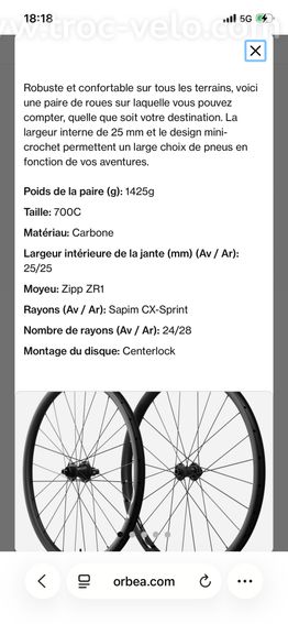 Roues OQUO RC30 team neuves - 4