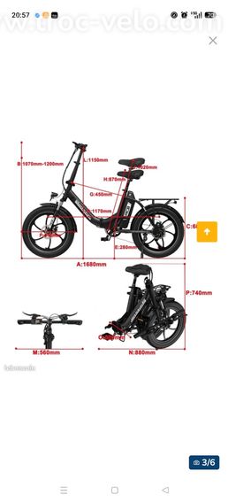 Vélo électrique pliant RCB K6 M - 3