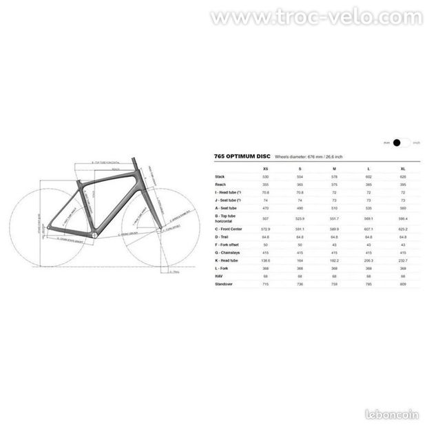 Vélo de route LOOK 765 OPTIMUM 105 DISC taille XS - 3