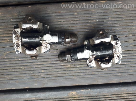 Pédales automatiques VTT shimano PD-M520 - 2