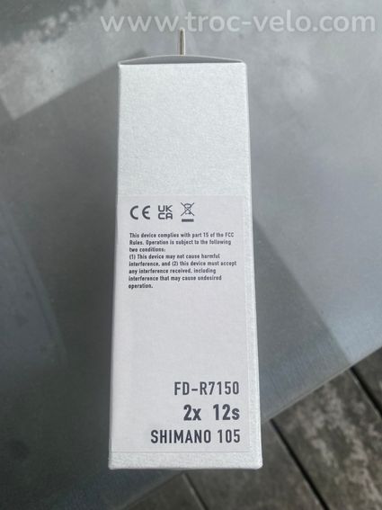 Dérailleur avant Shimano 105 Di2 2x12 vitesses - 2