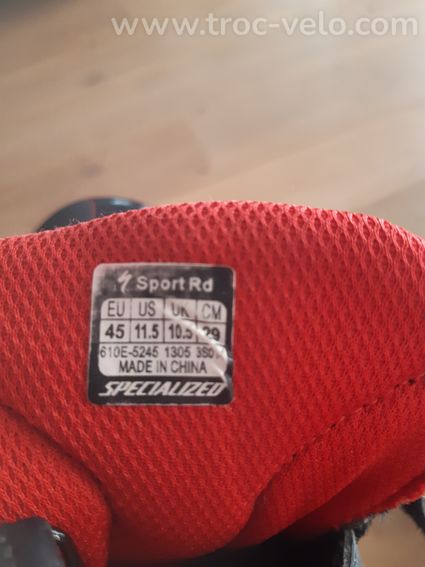 Chaussures Specialized Route Bodygeometrie Sport Noir et rouge - 2
