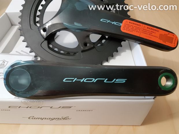 Pédalier Campagnolo Chorus Carbone 52/36 172,5 mm Ultra Torque 2x12V neuf  - 4