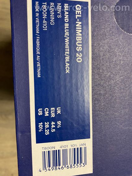 Basket asics gel nimbus 20 44.5 - 3