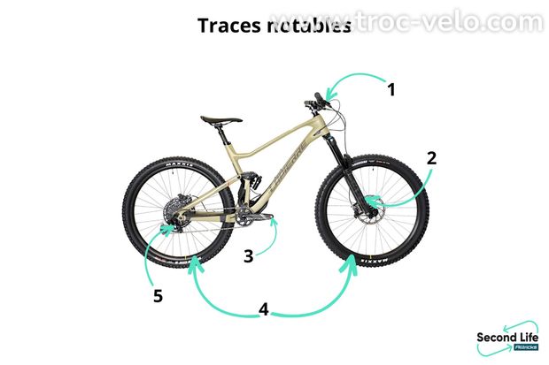 Produit Reconditionné - Lapierre Spicy CF 6.9 Sram GX Eagle 12V 29' Ivoire 2023 - 4