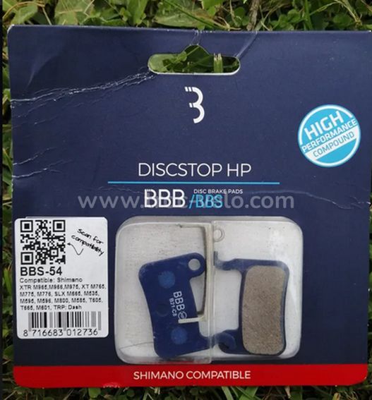 Plaquettes de freins pour vélo type BBB/BBS
