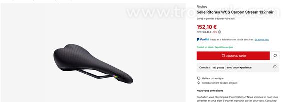Selle Ritchey WCS Carbon Streem 132 mm - 10