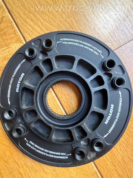 Pédalier ROTOR avec capteur de puissance INSPIDER, plateaux 53 / 39  12v  - 8