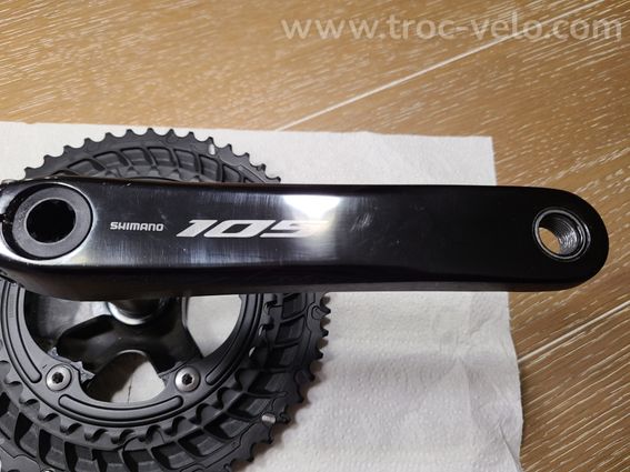 Pédalier SHIMANO 105 12V 52 36 172,5mm plateaux neufs - 5