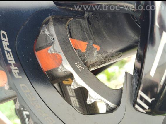Giant tcr noir et orange roue flash wheels - 7