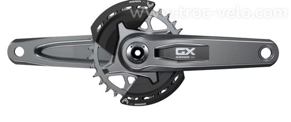 Pédalier Sram GX T-Type Eagle DUB Wide 32 Dents 12V Guards Noir (Sans Boitier)