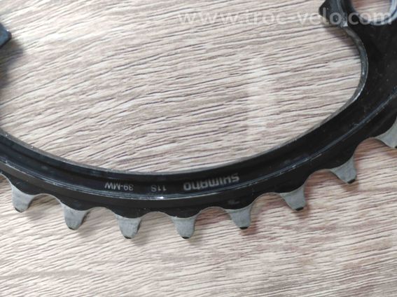 plateau intérieur shimano dura ace 9100 11v 39 dent trés bon état - 2