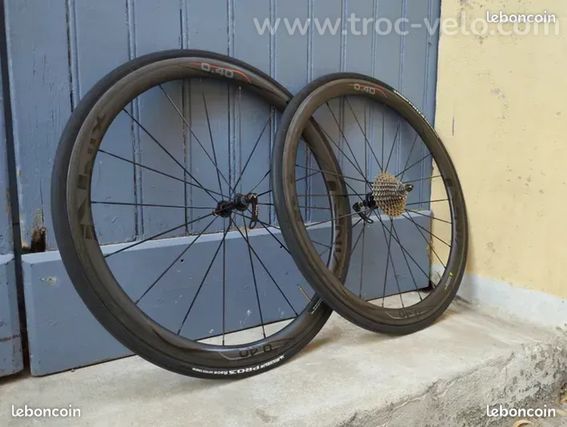 Roues carbone Nix 40 à pneus, vélo route course - 3