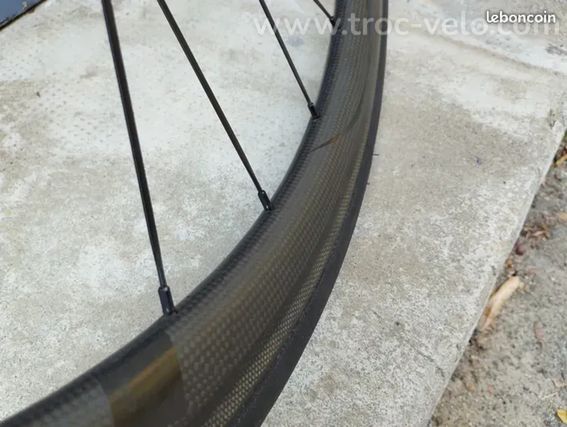 Roues carbone Nix 40 à pneus, vélo route course - 5