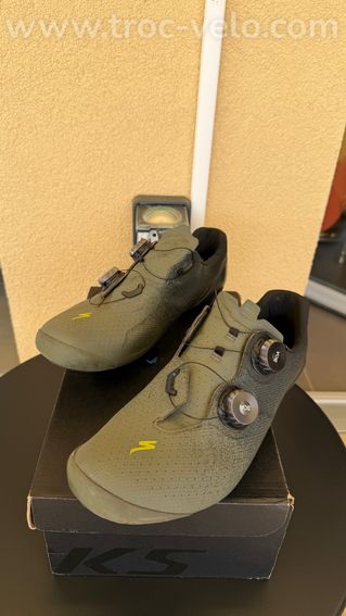 Chaussures SPECIALIZED S-Works Torch – Carbone – Taille 43,5 - Oak Green - 4
