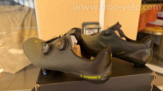 Chaussures SPECIALIZED S-Works Torch – Carbone – Taille 43,5 - Oak Green - 5