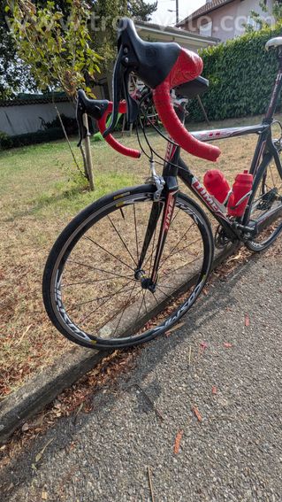 Vélo Route Carbone Time Edge Pulse (T. 53 / S) - 6,7 kg - Roues quasi neuves (+ Chaussures T.44) - 2