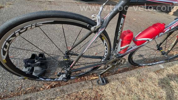 Vélo Route Carbone Time Edge Pulse (T. 53 / S) - 6,7 kg - Roues quasi neuves (+ Chaussures T.44) - 8