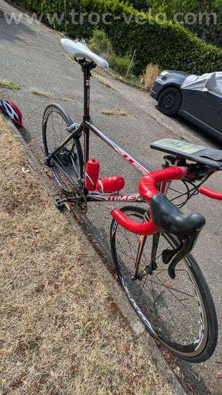 Vélo Route Carbone Time Edge Pulse (T. 53 / S) - 6,7 kg - Roues quasi neuves (+ Chaussures T.44) - 9