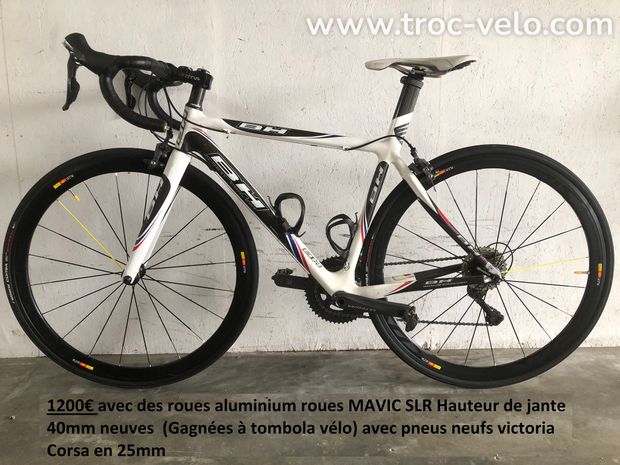 Vélo route BH Global concept G4 tout carbone Equipé en Shimano ULTEGRA Bon Etat avec roues en 40mm - 1