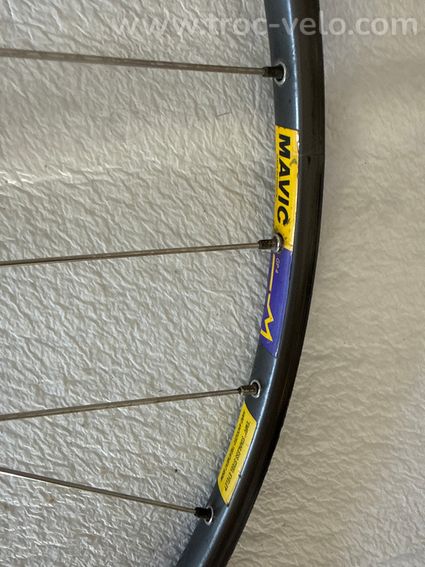 ROUE AR a boyau  moyeu Shimano dura ace   Jante Mavic GP4 32 r Cassette 7 vit - 4