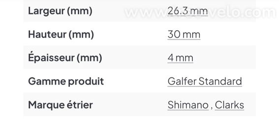 Plaquettes standard Shimano Galfer - 4