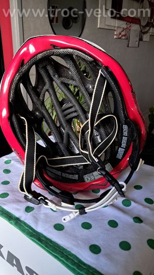 Casque de velo de route rouge et blanc - 6