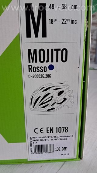 Casque de velo de route rouge et blanc - 7