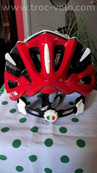 Casque de velo de route rouge et blanc - 8