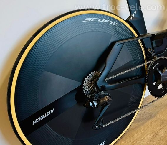 Roue lenticulaire Scope Artech Disc Tubeless ready Centerlock 12x142 700 mm - 2