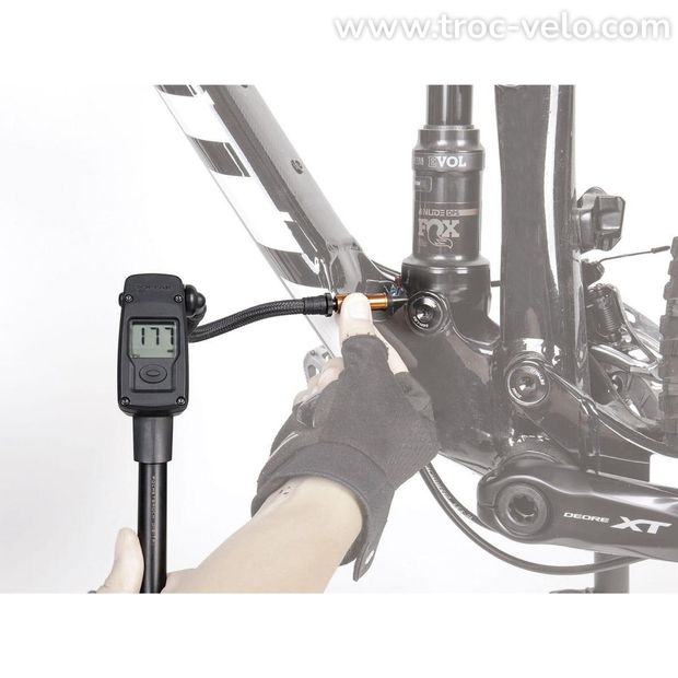 Pompe HP Suspension TOPEAK Pocket Shock Digital. - 6