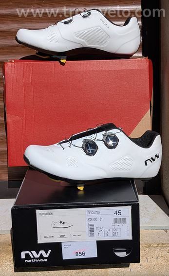 Chaussures vélo route Northwave Revolution – Taille 45 – Neuves - 3