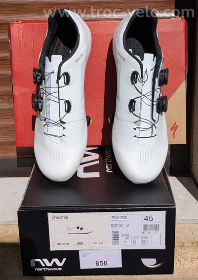 Chaussures vélo route Northwave Revolution – Taille 45 – Neuves - 4