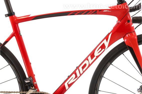 Produit Reconditionne    Ridley Fenix Sl Di2 11v    Rouge   Velo De Route   Tres Bon Etat - 2