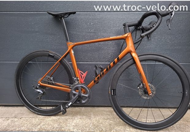 Vélo Route GIANT ADVANCED 1 ( cadre et roue carbone)en trés bon état - 3