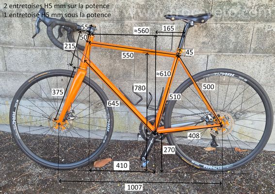 Vélo route vagabonde taille 56 - L - 3