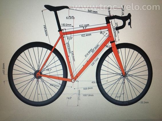 Vélo route vagabonde taille 56 - L - 15