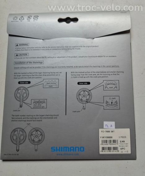 Plateau shimano 39d 10v - 5