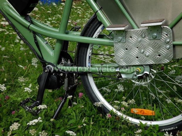 Porte-bébé siège enfant coussin aménagement vélo longtail cargo porteur GITANE facteur postier - 1