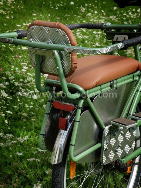 Porte-bébé siège enfant coussin aménagement vélo longtail cargo porteur GITANE facteur postier - 4