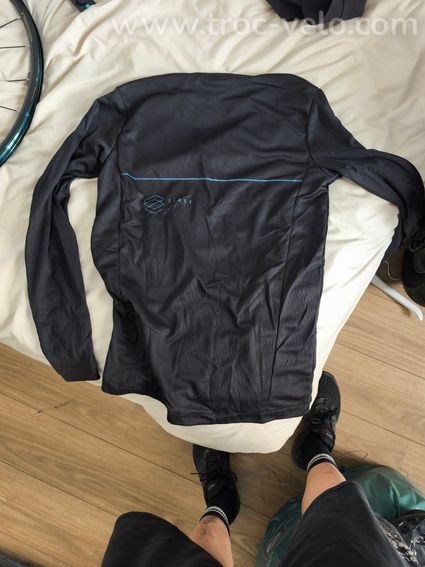 Maillot ION VTT manches longues imprimé, bleu pétrole/noir - 2