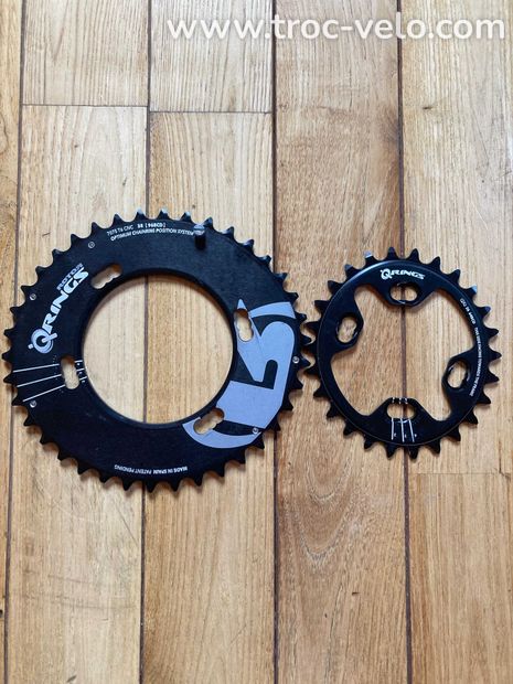 Paire de plateaux ROTOR QRING VTT - 1